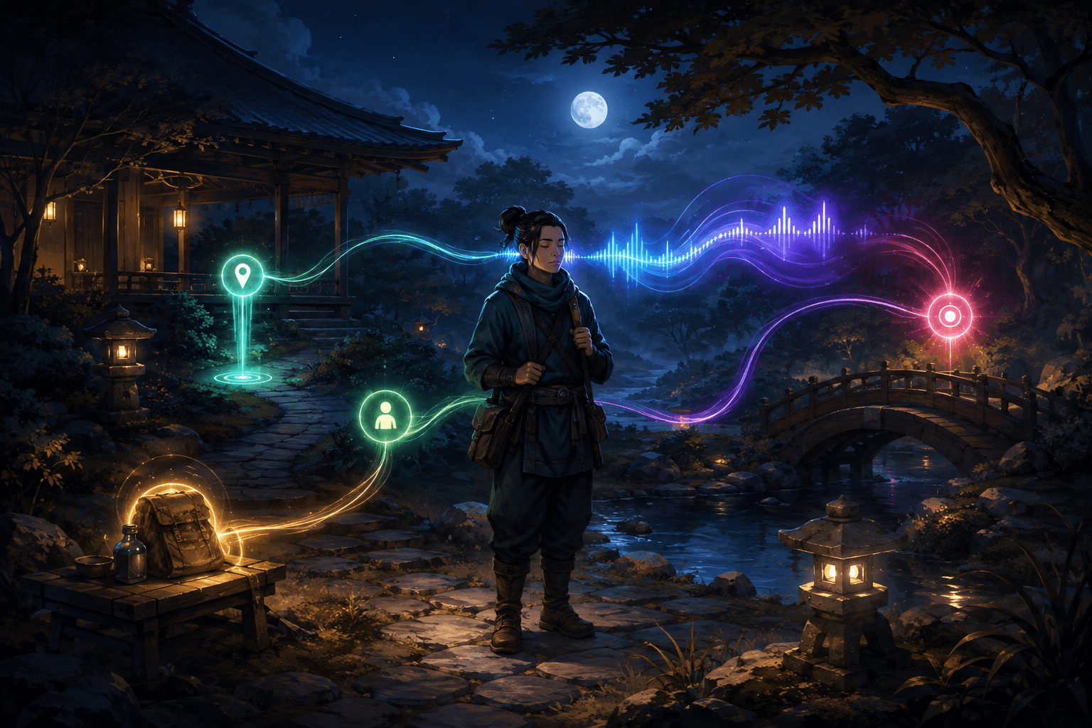 Glowing route